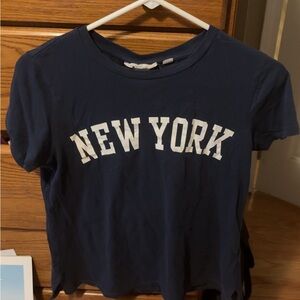 Navy Blue 'New York' T-Shirt Size XS